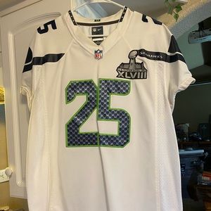 Seattle Seahawks Customized XL/48 Jersey w/ Patch